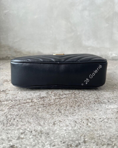 Saint Laurent Lou Camera with Tassel in Quilted Calfskin Leather and Aged Gold Hardware