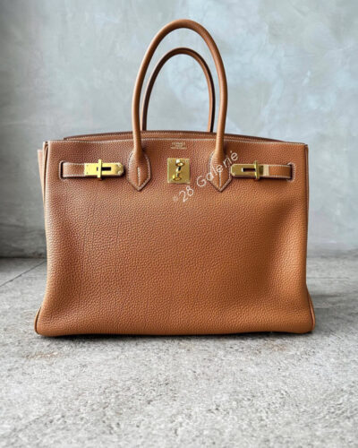 Hermes Gold Birkin 35 in Togo Leather & Gold Hardware