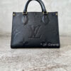 Louis Vuitton Black On The Go PM Monogram Empreinte in Embossed Cowhide Leather and Gold Hardware