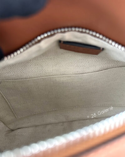 Loewe Small Tan Puzzle Bag in Calfskin Leather and Silver Hardware