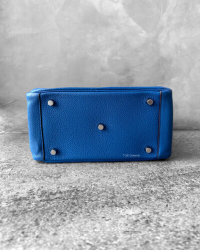 Hermes Blue Paradise Lindy 26 in Clemence Leather and Palladium Hardware