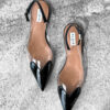 Alaïa Black Le Cœur Slingbak Flats