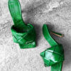 Bottega Veneta Candy Green Intrecciato Pumps