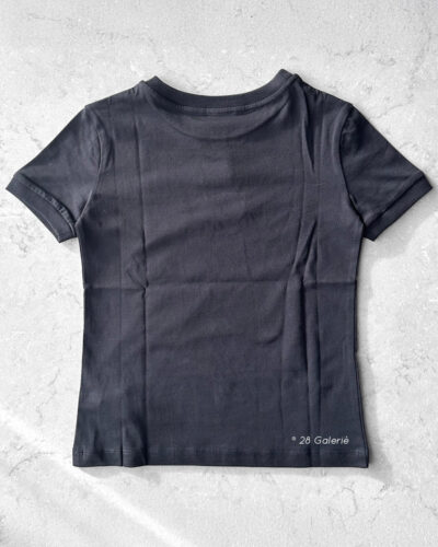Dolce & Gabbana Black Fitted Crop-tee
