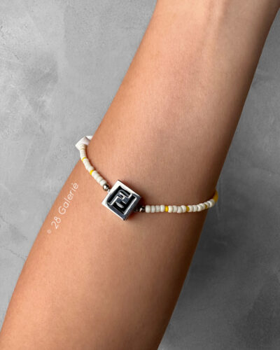 Fendi Multicolor Letters Bid Bracelet