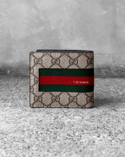 Gucci Multicolor Logo Bifold Wallet in Monogram Canvas