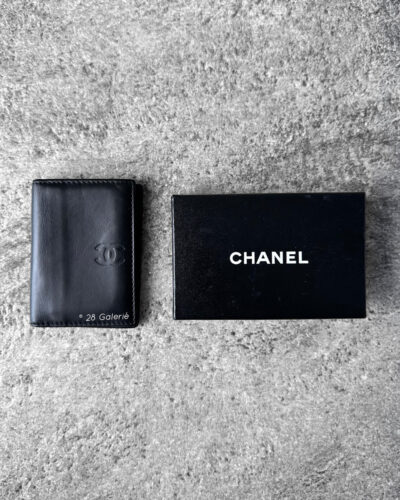 Chanel Black Card Holder in Lambskin Leather