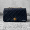 Chanel Black Mini Full Flap in Lambskin Leather and Gold Hardware