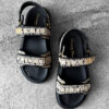 Christian Dior Black Dioract Strappy Sandals