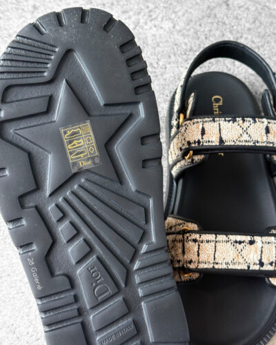 Christian Dior Black Dioract Strappy Sandals