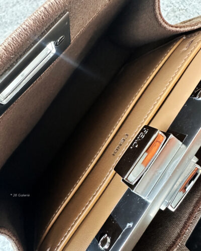 Fendi Small Brown Suede Peekabo