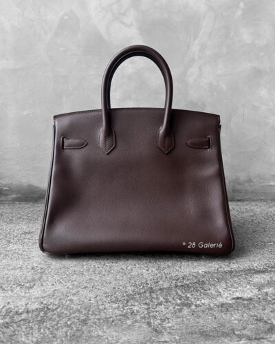Hermes Birkin 30 Chocolat in Epsom Leather and Palladium Hardware