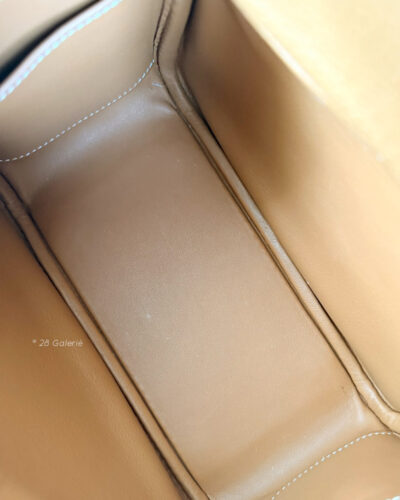 Hermes Gold Mini Lindy in Clemence Leather and Gold Hardware