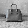 Hermes Gris Meyer/Beton Mini Sac Bolide in Togo Leather and Palladium Hardware