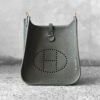 Hermes Olive Green Evelyne TPM in Clemence Leather and Gold Hardware