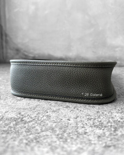 Hermes Olive Green Evelyne TPM in Clemence Leather and Gold Hardware
