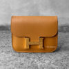 Hermes Sesame Constance Slim Wallet in Epsom Leather and Gold Hardwar