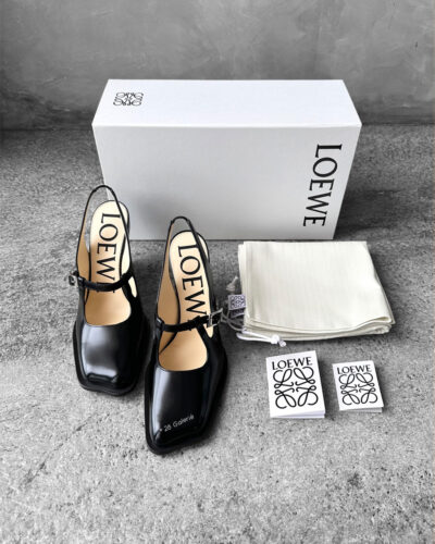 Loewe Black Onda Slingback Pumps