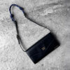 Miu Miu Black Wallet and Baltic Blue Cord Shoulder Strap Bag