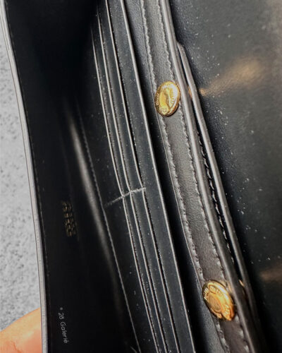 Miu Miu Black Wallet and Baltic Blue Cord Shoulder Strap Bag