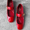 Valentino Garavani Red Mary-Jane Flats