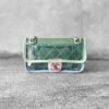Chanel GreenBluePink Mini Coco Splash Flap PVC and Silver Hardware