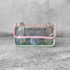 Chanel Pink/Green/Blue Mini Coco Splash Flap PVC and Silver Hardware