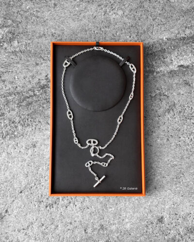 Hermes Sterling Silver Farandole Long Necklace