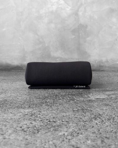 Hermes EbeneEbene Mini Zip 20 Herbag in Toile FabricLambskin Leather and Gold Hardware