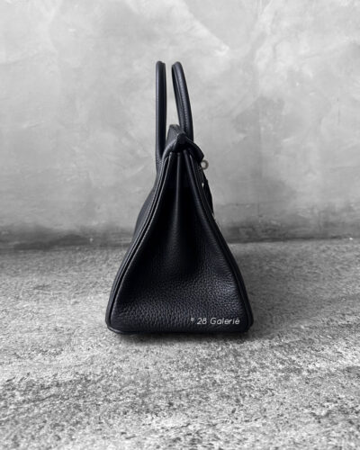 Hermes Noir Birkin 25 in Togo Leather and Palladium Hardware