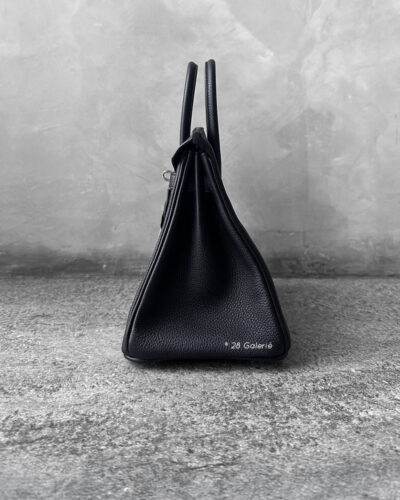 Hermes Noir Birkin 25 in Togo Leather and Palladium Hardware