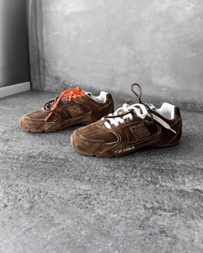 Miu Miu x New Balance Cinnamon 530 SL Sneakers in Suede Leather