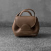 Polene Camel Numero Un Micro in Textured Calfskin Leather and Gold Hardware