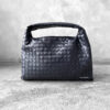 Bottega Veneta Space Small Hop Bag in Calfskin Intrecciato Leather
