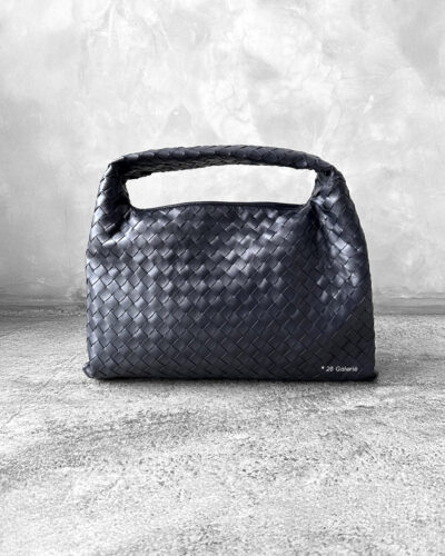 Bottega Veneta Space Small Hop Bag in Calfskin Intrecciato Leather