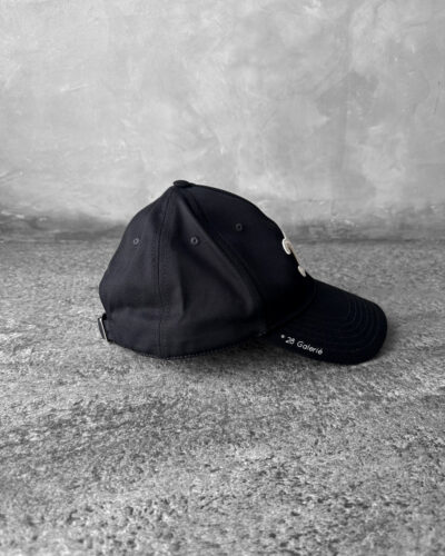 Celine Black with White Logo Baseball Cap