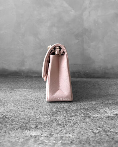 Chanel Small 21C Rose Clair in Caviar Leather and Light Gold Hardware