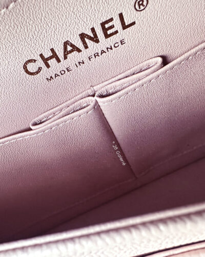 Chanel Small 21C Rose Clair in Caviar Leather and Light Gold Hardware