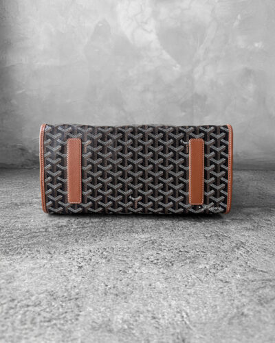 Goyard Black and Tan Saint Leger Backpack