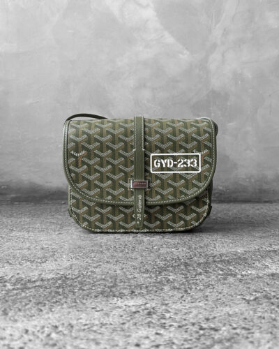 Goyard Limited Edition Khaki Belvedere PM Bag