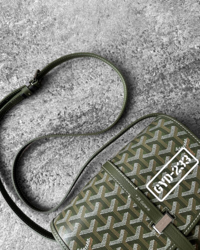 Goyard Limited Edition Khaki Belvedere PM Bag