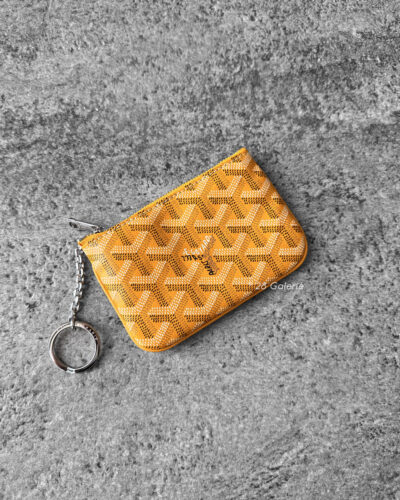 Goyard Yellow Senat Mini Pouch