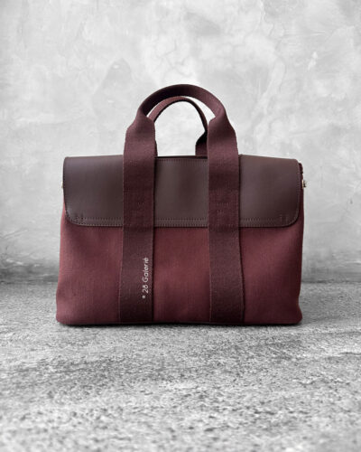 Hermes Rouge Valparaiso in Officier Canvas/Vache Leather and Palladium Hardware