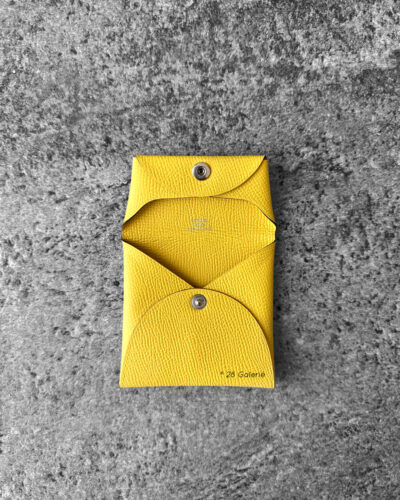 Hermes Yellow Bastia in Epsom Leather and Palladium Hardware