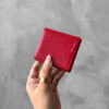 Louis Vuitton Red Porte Monnaie Square Coin Wallet in Epi Leather