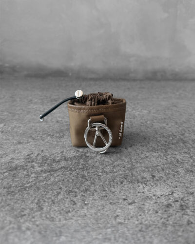 Prada Cork Beige Re-Nylon Mini Pouch Bag Charm