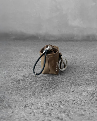 Prada Cork Beige Re-Nylon Mini Pouch Bag Charm