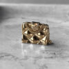 Chanel Gold CC Quilted Bag Pin Brooch