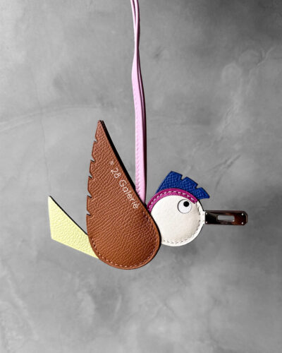Hermes Birdy Charm Multicolored