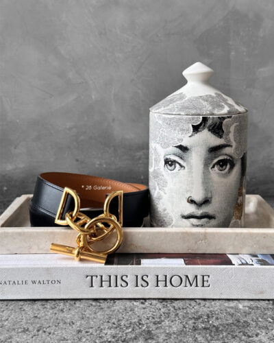 Hermes Chain D'ancre leather Belt Gold Hardware size 65